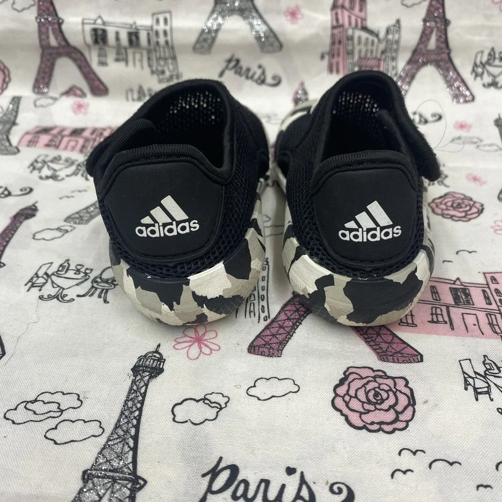 Adidas Kids Water Shoes Size 6K Black Mesh Camo Slip On Beach